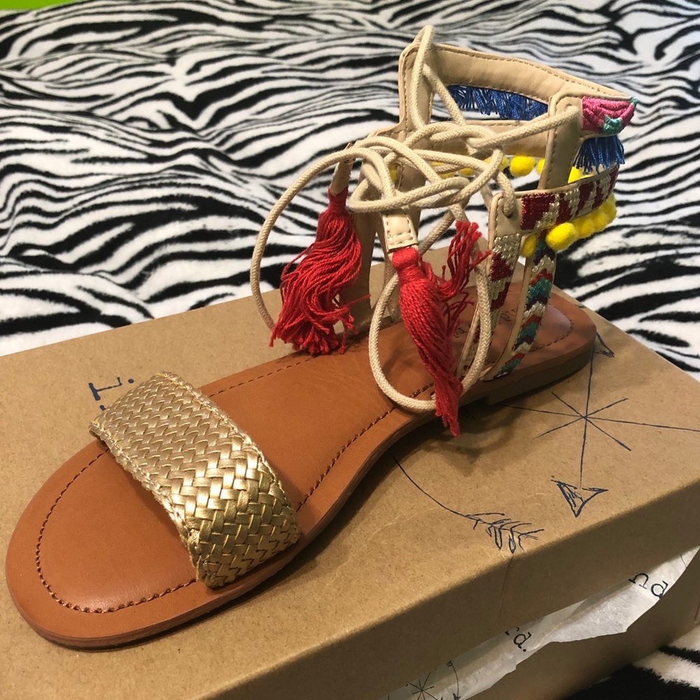 Multi color sandals